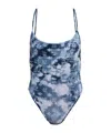 Dsquared2 Patterned One-piece Swimsuit In Blue