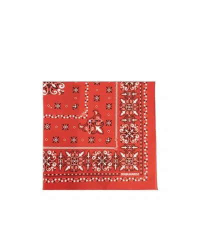 Dsquared2 Paisley-print Cotton Bandana Scarf In Pattern