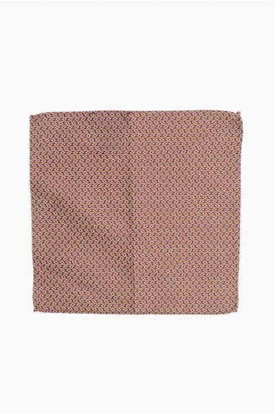 Dsquared2 Patterned Silk And Cotton Pocket Square