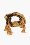 Dsquared2 Patterned Silk Foulard With Tassels