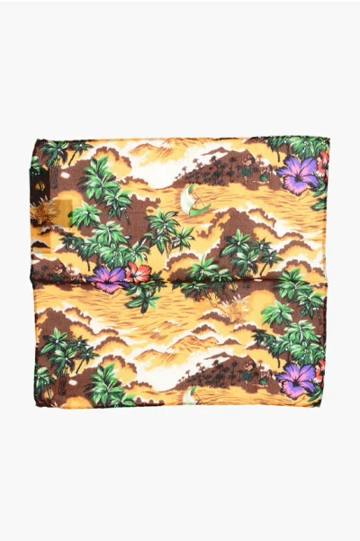 Dsquared2 Patterned Silk Pocket Square
