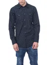 Dsquared2 Patterned Western Shirt In Blue For Men