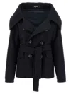 Dsquared2 Double-breasted Coat In Blue
