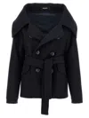 Dsquared2 Double-breasted Coat In Blue