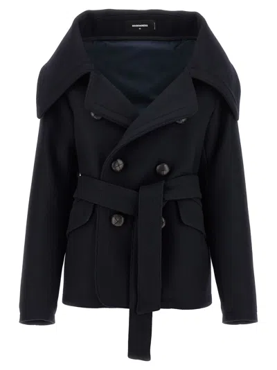DSQUARED2 PEACOAT ROBE COAT
