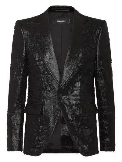 Dsquared2 Peak-lapels Blazer In Black
