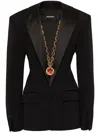 Dsquared2 Peak-lapels Single-breasted Blazer In Black
