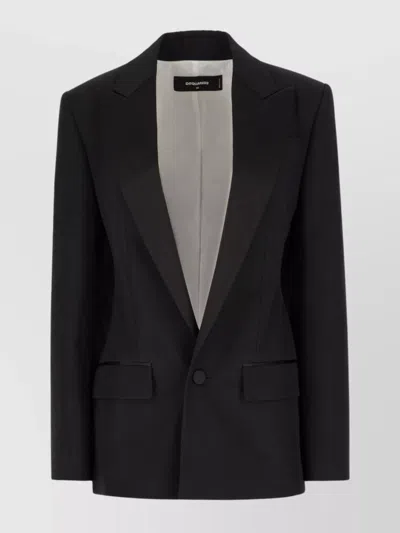 DSQUARED2 PEAK LAPELS WOOL BLAZER