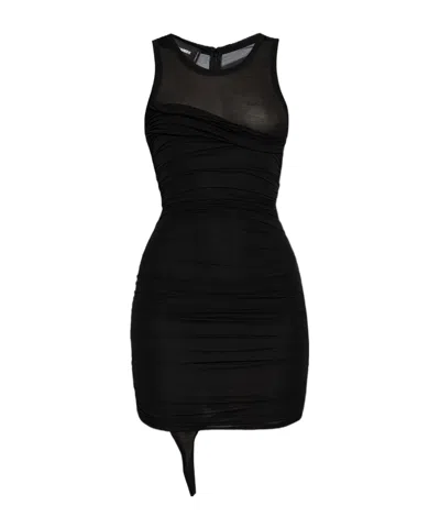 DSQUARED2 DSQUARED2 DRAPED SLEEVELESS MINI DRESS