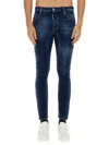 Dsquared2 Dsquared Men "perfect Clean Wash Tidy Biker" Jeans In Blue