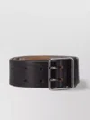 Dsquared2 Perforated Buckle Belts Smooth Finish In Black