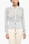 Dsquared2 Perforated Cardigan With Logoed Buttons Grösse Xs