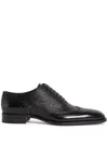 Dsquared2 Perforated-detail Leather Shoes In Black