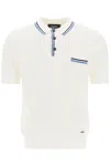 DSQUARED2 PERFORATED KNIT POLO SHIRT