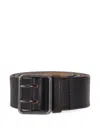 Dsquared2 Perforated Buckle Belts Smooth Finish In Brown