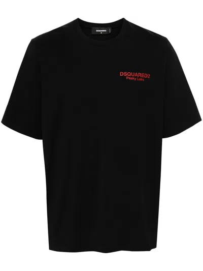 Dsquared2 Photograph-print Cotton T-shirt In Black