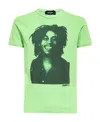 Dsquared2 Bob Marley Very Very Dan T-shirt In Green