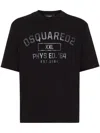 Dsquared2 Physical Education Crew Neck Graphic T-shirt In Black
