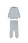 Dsquared2 Jersey Pajamas With Logo In Gray