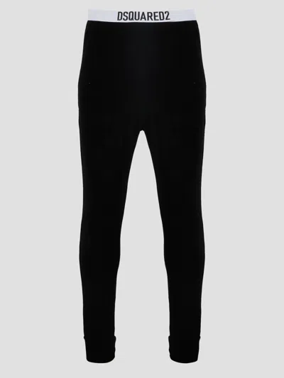 Dsquared2 Pijama Pants Leggings Black