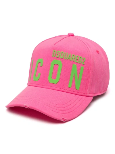 Dsquared2 Pink Be Icon Baseball Cap