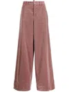 Dsquared2 Pink Blush Pink Wide Leg Trousers In Pink
