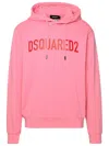 DSQUARED2 DSQUARED2 PINK COTTON HOODIE