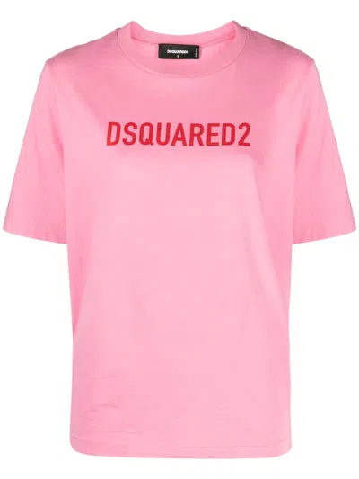 Dsquared2 Pink Cotton T-shirt