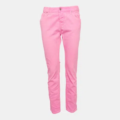 Pre-owned Dsquared2 Pink Denim Slim Fit Jeans M/waist 31"