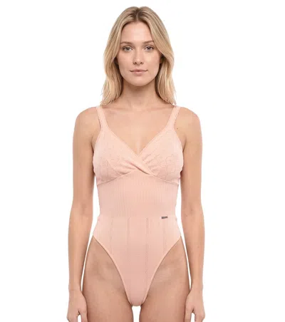 Dsquared2 Pink Textured Swimwear
