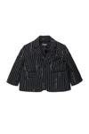 Dsquared2 핀스트라이프 블레이저 In Black