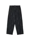 Dsquared2 핀스트라이프 로고 프린트 팬츠 In Black