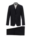 Dsquared2 Pinstripe-pattern Three-piece Suit In Black