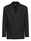 Dsquared2 Pinstriped Blazer In Black