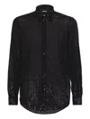 Dsquared2 Pinstriped Shirt In Black