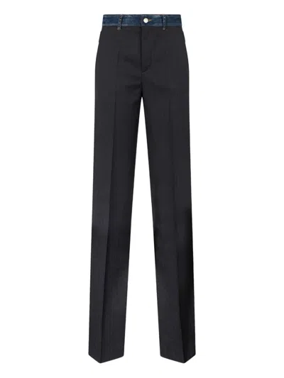 Dsquared2 Pinstriped Trousers In Blue