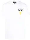 Dsquared2 Pixel-print Short-sleeve T-shirt In White