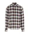 Dsquared2 Checked Button Down Sharpei Sleeve Shirt In Gray