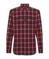 Dsquared2 Plaid Button-front Shirt In Red