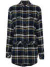 Dsquared2 Plaid-check Mini Dress In Blue