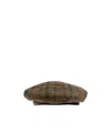 Dsquared2 Plaid Hat In Brown