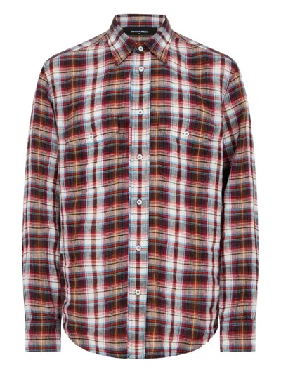 Dsquared2 Red Canadian Vintage Shirt