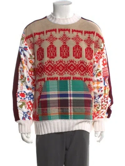 Pre-owned Dsquared2 Plaid Print Crew Neck Pullover W/ Tags In Multi