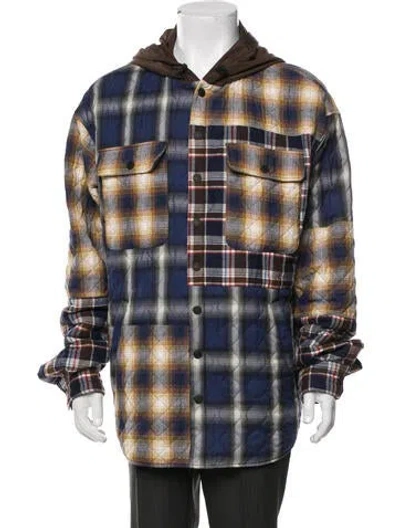 Pre-owned Dsquared2 Plaid Print Jacket In Blue