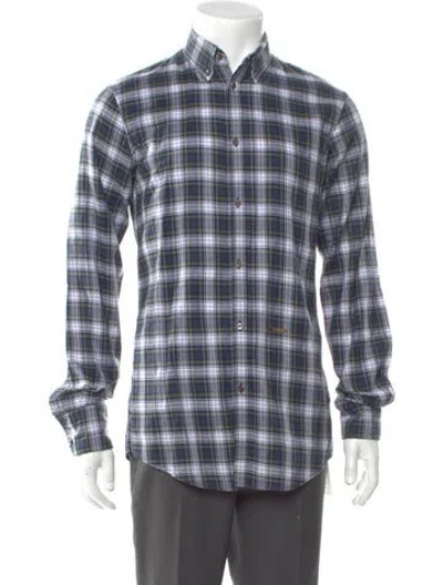 Pre-owned Dsquared2 Plaid Print Long Sleeve Shirt In Multi