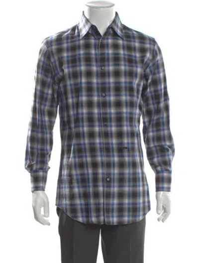 Pre-owned Dsquared2 Plaid Print Long Sleeve Shirt In Multi