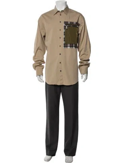Pre-owned Dsquared2 Plaid Print Long Sleeve Shirt In Neutrals
