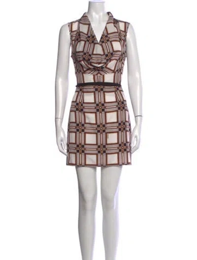 Pre-owned Dsquared2 Plaid Print Mini Dress W/ Tags In Multicolor