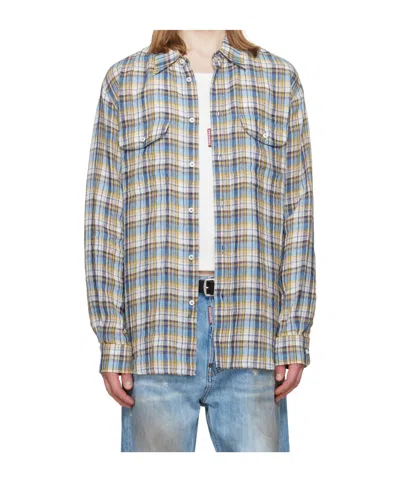 Dsquared2 Plaid Shirt In Multi