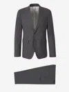 Dsquared2 Straight Wool Suit In Gray